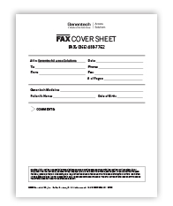 genentech access solutions fax cover letter