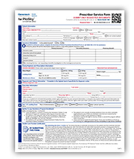 piasky prescriber service form